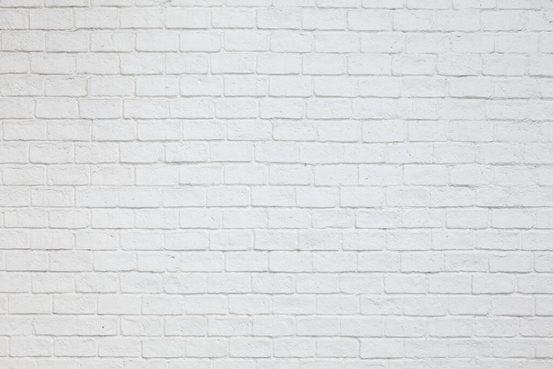 arkaplan dokusu tasarımı amacı için beyaz renkli tuğla duvar - Fotoğraf, Görsel