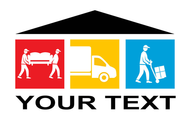 Home Moving Service graphic in vector quality. - Vector, Image