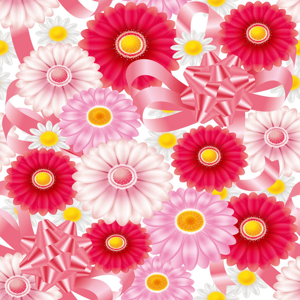  Virágos tapéta minta. Zökkenőmentes. 3D illusztráció.  - Fotó, kép