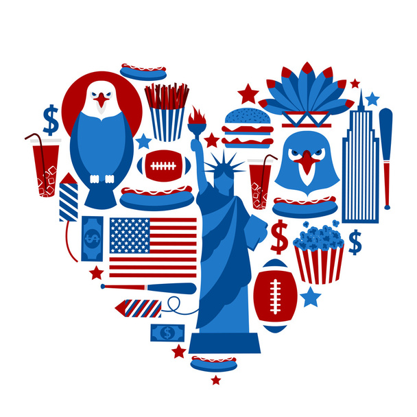 Heart New York USA - Vector, Image