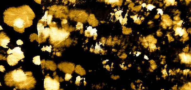 Glamor Artistic Animal Print. Animalistic Wallpaper. Aquarelle Texture. Seamless Pattern. Gold Tie Dye Print. Jaguar Animal Tie Dye Patchwork. Gold Watercolor Print. Zebra Print Glamor  - Photo, Image