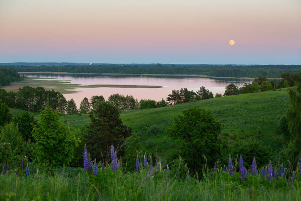 Вечір у національному парку Браслау (Білорусь). - Фото, зображення
