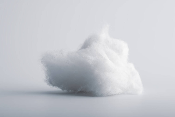 A piece of cotton isolated on a white background - Foto, Imagem