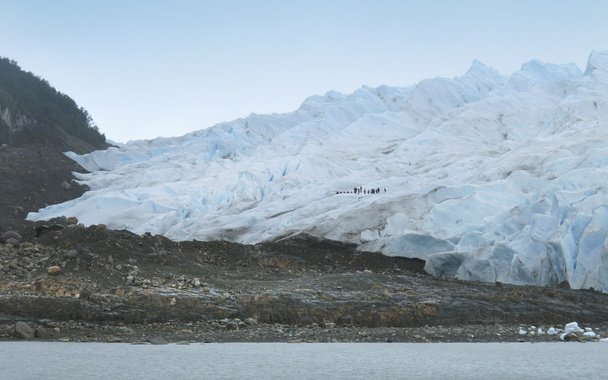 Perito moreno gleccser. patagóniai tájra.  - Fotó, kép