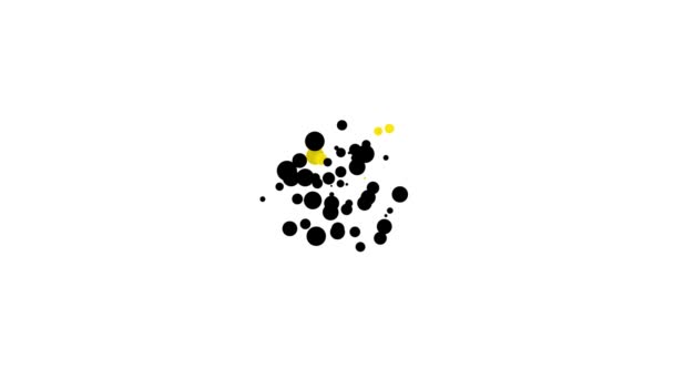 Чорна соковита ікона фруктового соку ізольована на білому тлі. 4K Відеографічна анімація - Кадри, відео