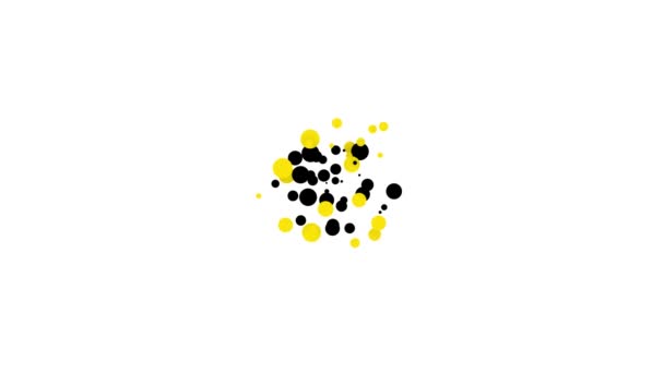 Fekete Konyha színező ikon elszigetelt fehér alapon. Főzőeszköz. Evőeszköz jel. 4K Videó mozgás grafikus animáció - Felvétel, videó