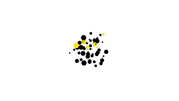 Zwarte citrusvruchten sapcentrifuge pictogram geïsoleerd op witte achtergrond. 4K Video motion grafische animatie - Video