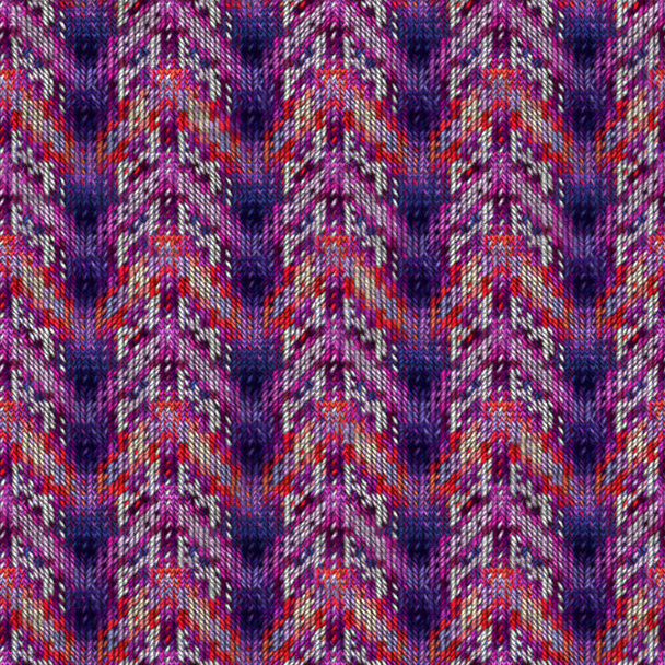 Seamless colorful Knitted fabric texture. Knit pattern background. - Photo, Image
