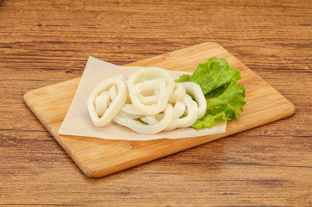 Raw squid rings ready for cooking - Photo, Image