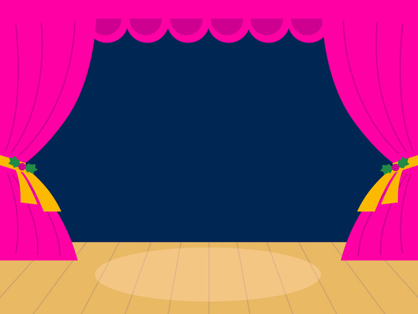 Фон Розового театра с копировальным пространством
 - Вектор,изображение