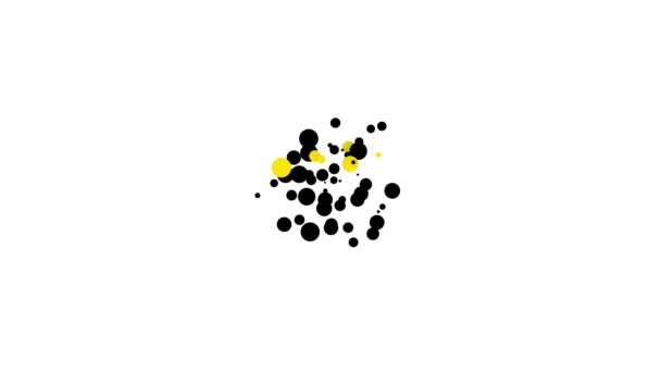Černá Rolling pin na ikonu těsta izolované na bílém pozadí. Grafická animace pohybu videa 4K - Záběry, video