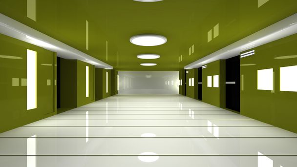 futurisztikus belső tér - Fotó, kép