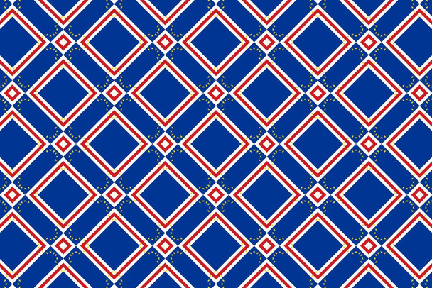 Eenvoudig geometrisch patroon in de kleuren van de nationale vlag van Kaapverdië - Foto, afbeelding