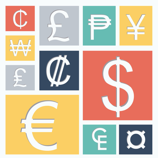Currencies design - Vector, Image