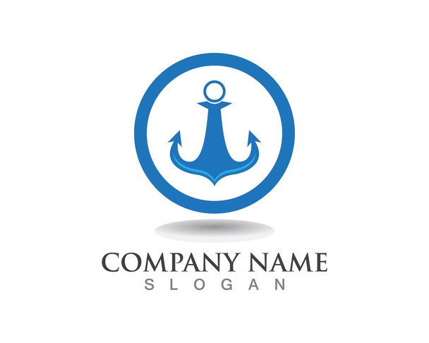 Anchor logo and symbol template icons  - Vector, Image