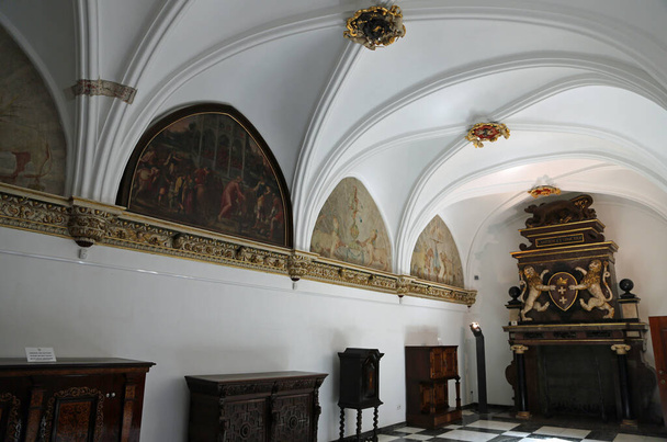 Arch vault in Winer Room - Câmara Municipal, Gdansk, Polónia - Foto, Imagem