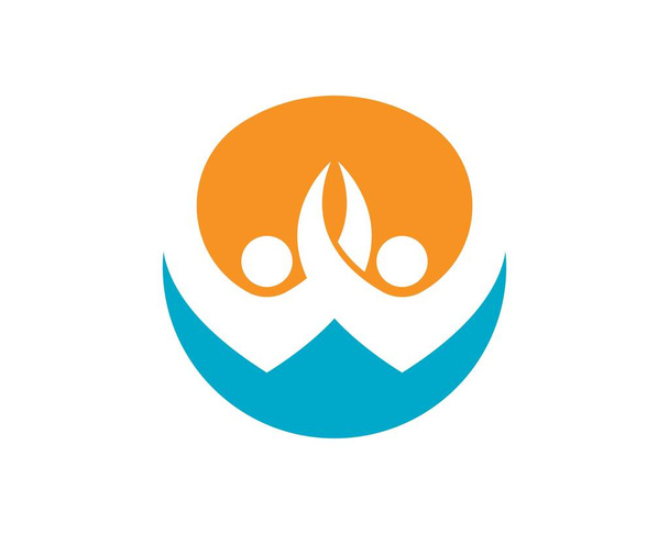 Evlat Edinme ve Toplum Bakımı Logo şablonu vektör simgesi - Vektör, Görsel