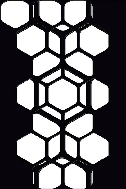 Абстрактний дизайн шестикутника для вірусу Корони. Ковід 19 банер, Медична концепція
. - Фото, зображення