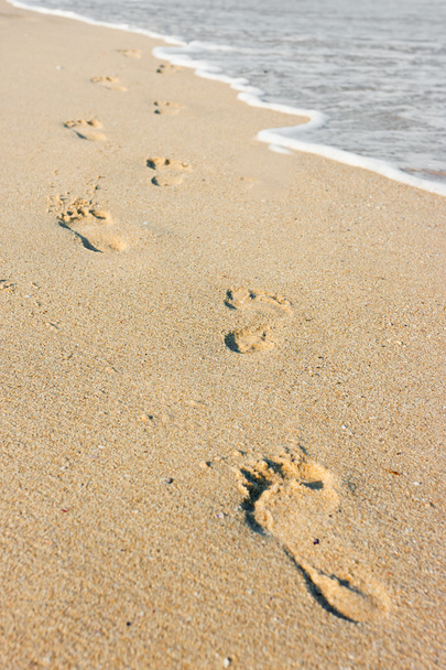 Beachwalk στην θάλασσα άμμο παραλία - Φωτογραφία, εικόνα