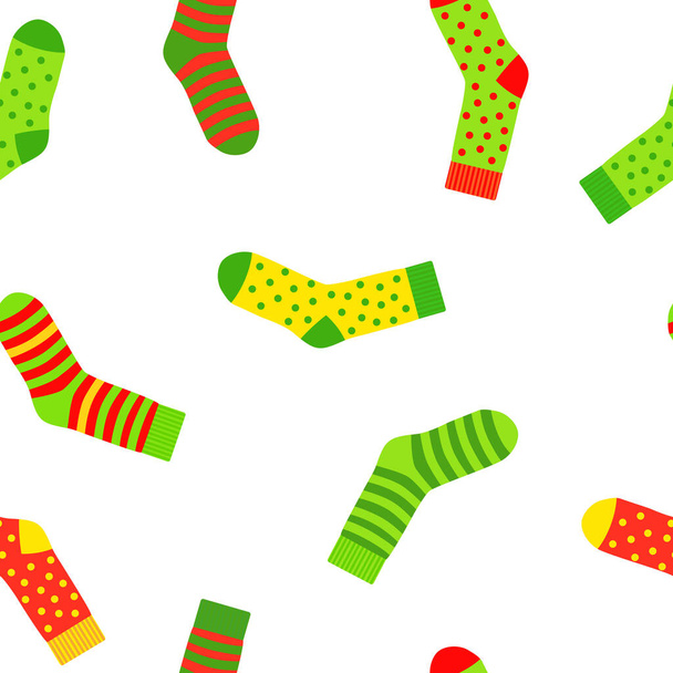 Socken nahtloses Muster. Vektorillustration - Vektor, Bild