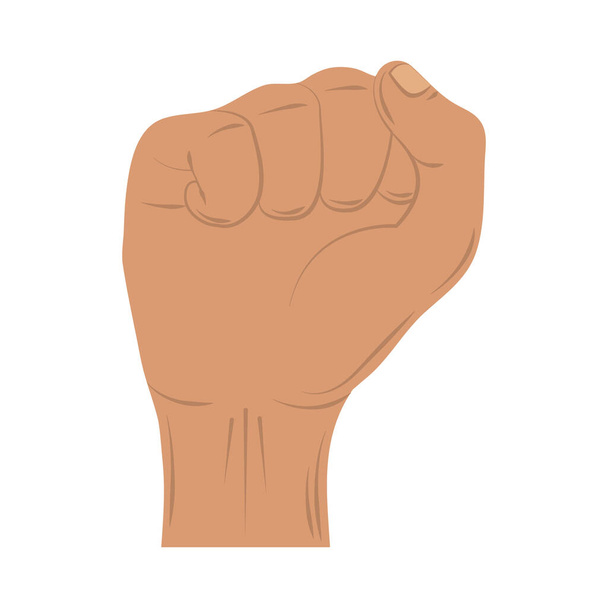 raised hand gesture - Vector, Image