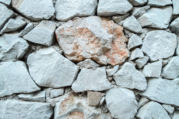Stone wall background υφή, γκρι τραχιά πέτρα. - Φωτογραφία, εικόνα