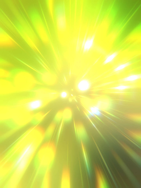 Fondo de pantalla brillante vibrante y colorido. Estrella de explosión de luz con partículas y líneas brillantes. Hermoso fondo de rayos abstractos. - Foto, imagen