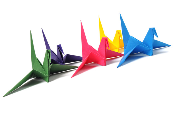 Origami cranes - Foto, Bild