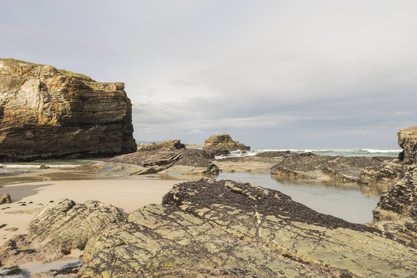 The province of Galicia, Spain with its beautiful coastal rock formations - Фото, изображение