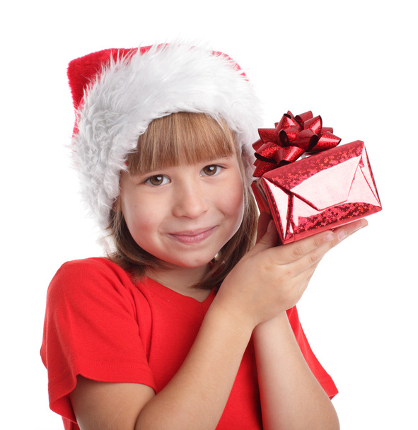 Child whith gift - Foto, afbeelding