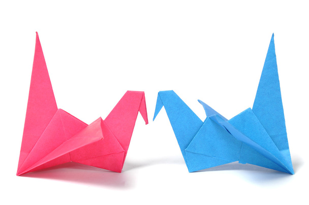 Grúas de origami
 - Foto, imagen