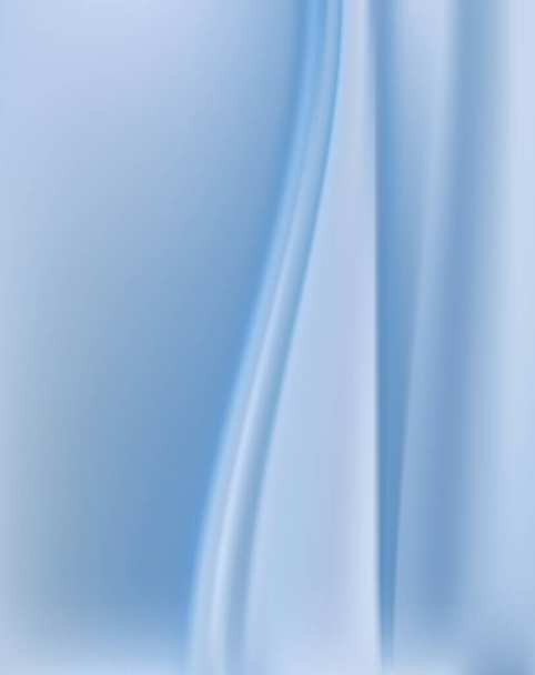いくつかの柔らかい折り目の青い光シルクの背景 - ベクター画像