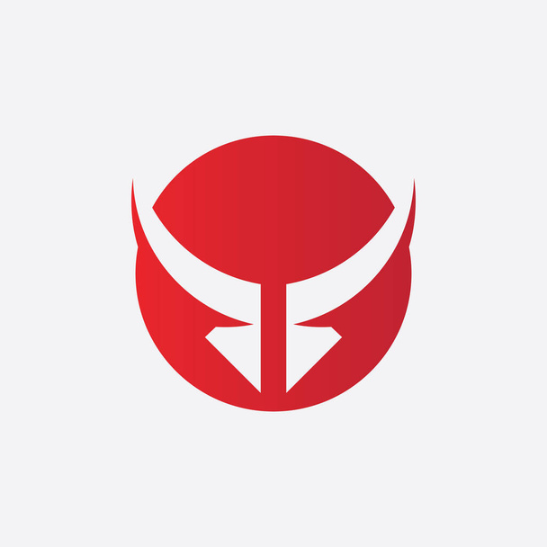 Taurus Logo Template, Red Bull Taurus Logo Template vector icon illustration - Vector, Image