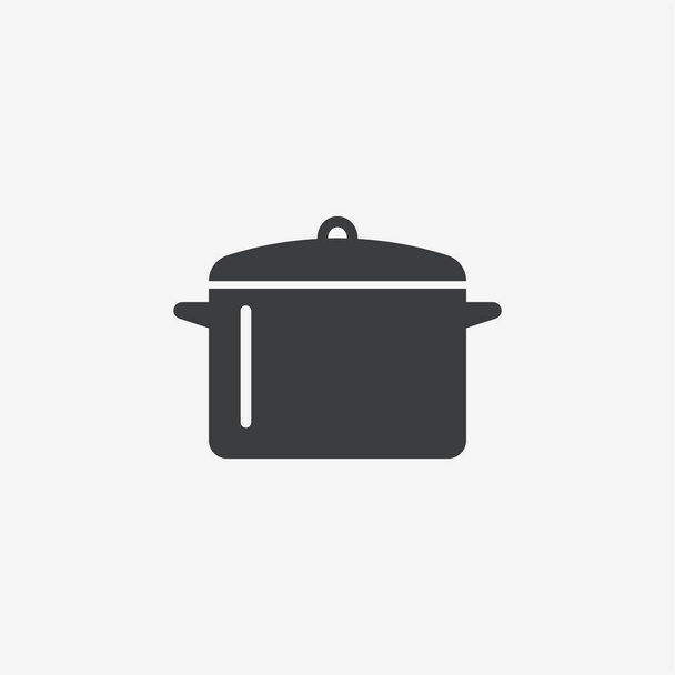 Vector plano de olla de cocina Icono - Vector, imagen