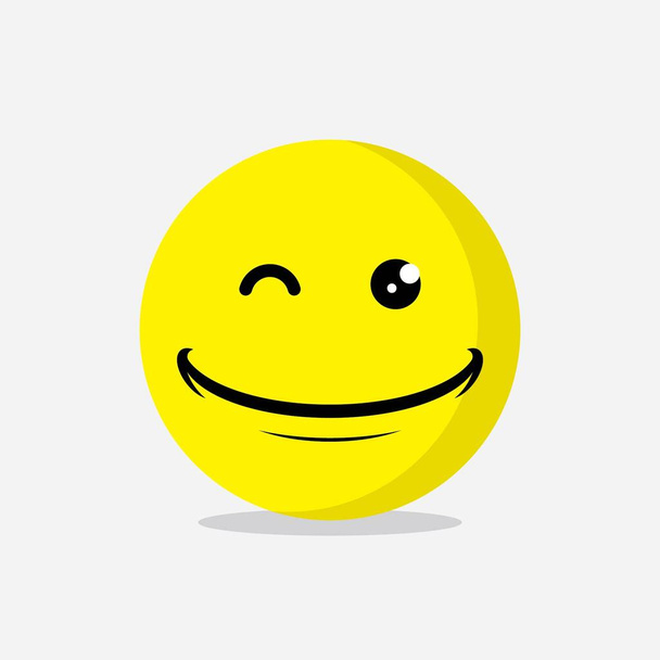 Smile emote Σχεδιασμός προτύπου διανύσματος - Διάνυσμα, εικόνα