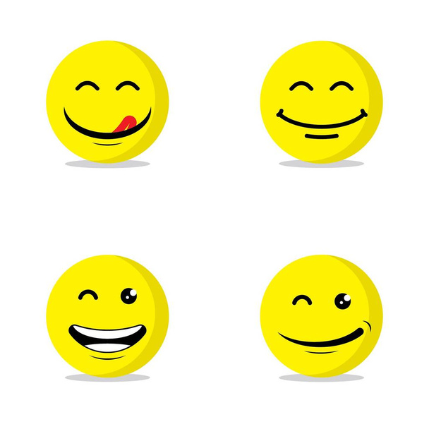 Smile emote Vector Template Design - Vektor, obrázek