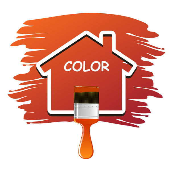 Вектор цвета дома
 - Вектор,изображение