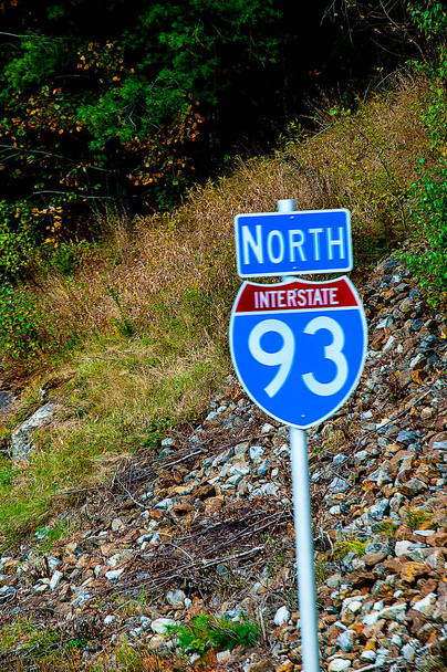 Sinal de estrada em New Hampshire - Foto, Imagem