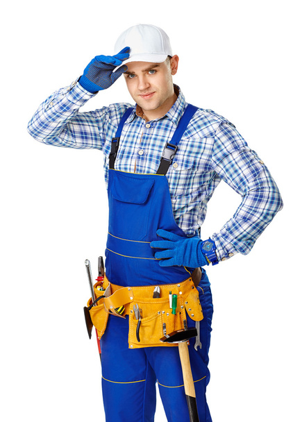 Young male construction worker - 写真・画像