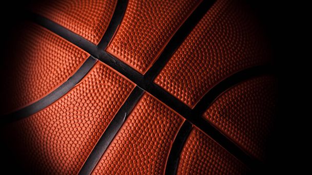 баскетбольний гумовий помаранчевий м'яч крупним планом текстури фону
. - Фото, зображення