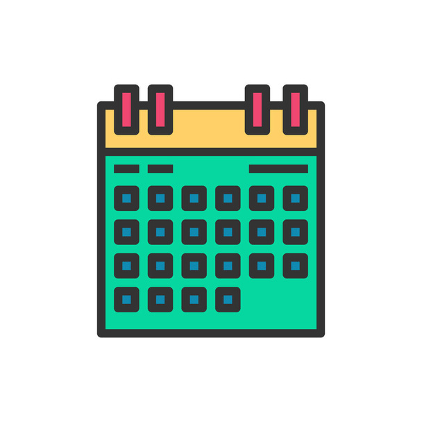 Calendar Icon Line Vector Illustration - Vector, Image