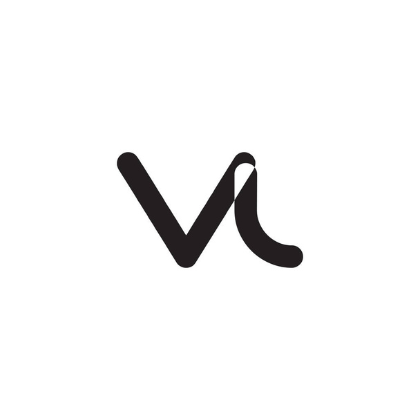 vl initial letter vector logo - Вектор,изображение
