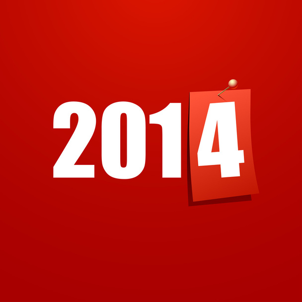 Bonne année 2014 vecteur de carte de conception
 - Vecteur, image