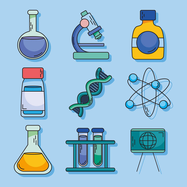 chemiczna i biotechnologiczna - Wektor, obraz