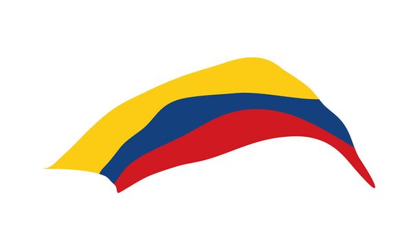 colombia σχεδιασμός σημαίας - Διάνυσμα, εικόνα