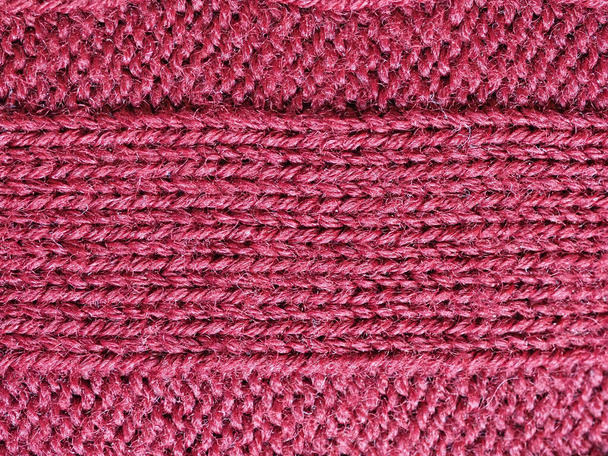 textura de lana roja púrpura útil como fondo - Foto, imagen