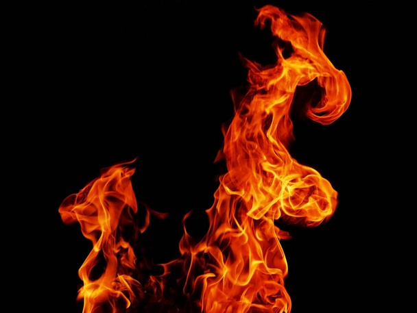 Texture flamboyante abstraite de flamme de feu pour fond de bannière.. - Photo, image
