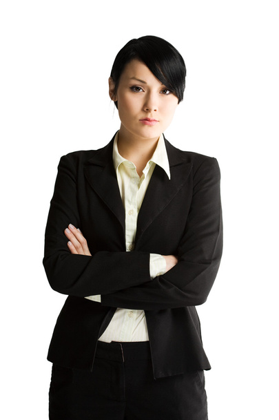 An isolated shot of a beautiful young businesswoman - Photo, Image
