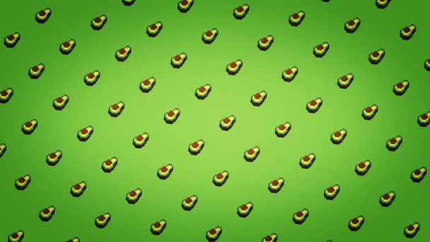 Pixel avokádó zöld háttér - nagy res 4K tapéta - Fotó, kép