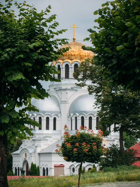 Alexander Nevsky Cathedral Kamianets-Podilskyi. Sights of Ukraine - Zdjęcie, obraz
